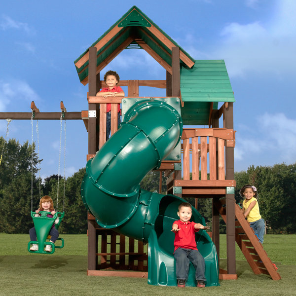 SwingnSlide Turbo Tube Spiral Slide for 5' Deck & Reviews Wayfair